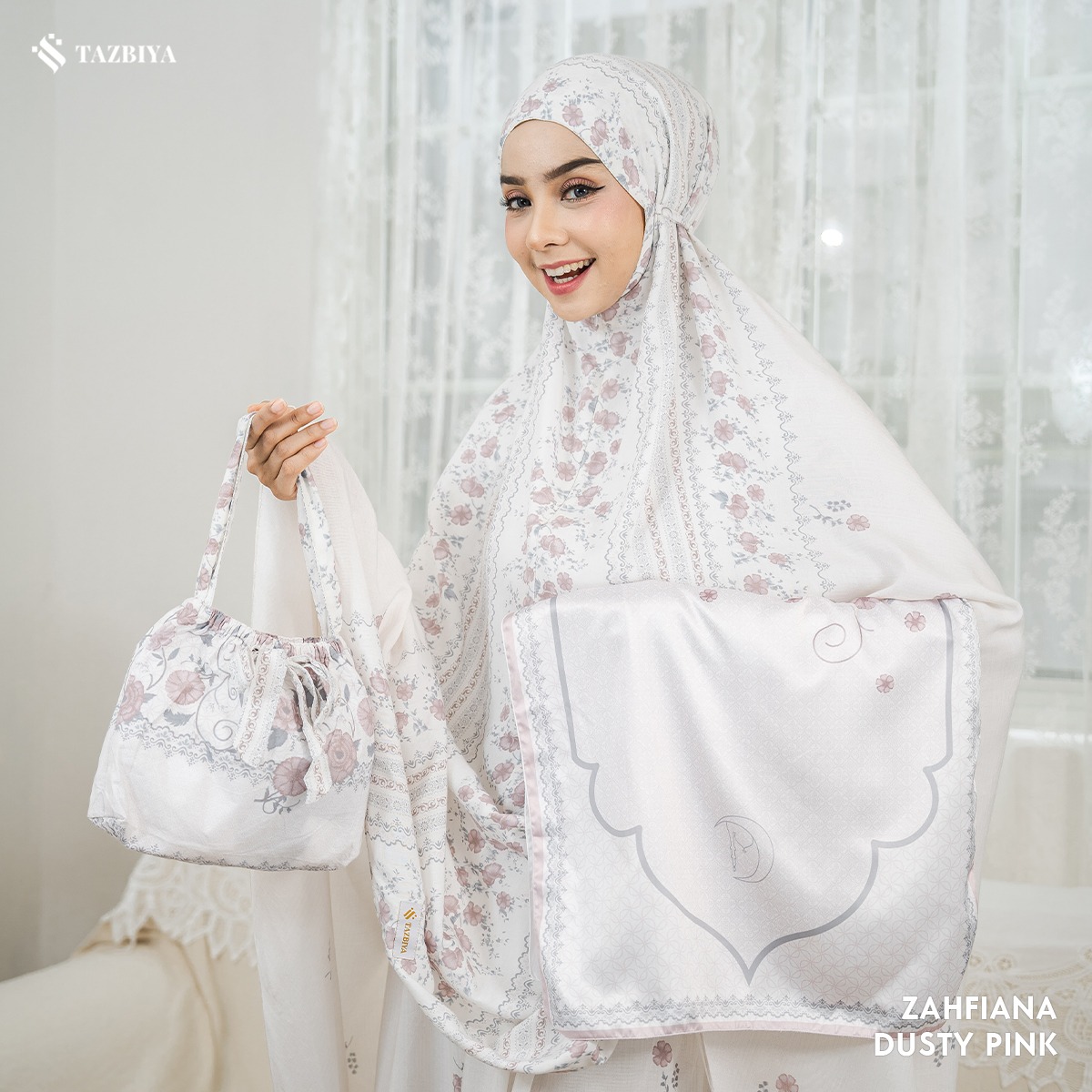 TAZBIYA MUKENA ZAHFIANA SERIES | MUKENA RAYON SAJADAH PREMIUM 2IN1 DEWASA