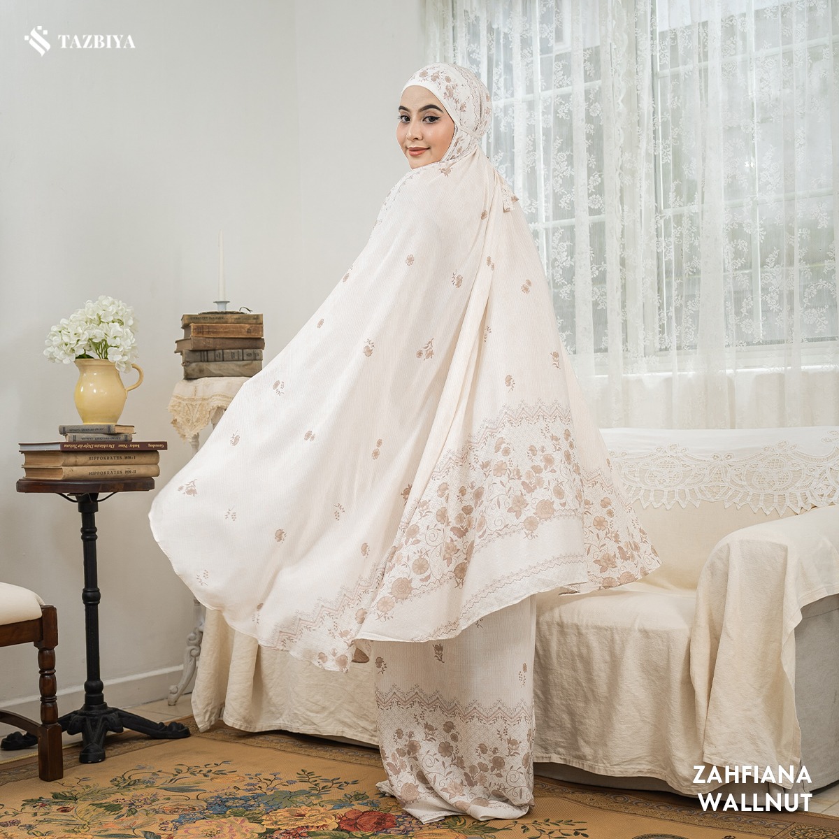 TAZBIYA MUKENA ZAHFIANA SERIES | MUKENA RAYON SAJADAH PREMIUM 2IN1 DEWASA