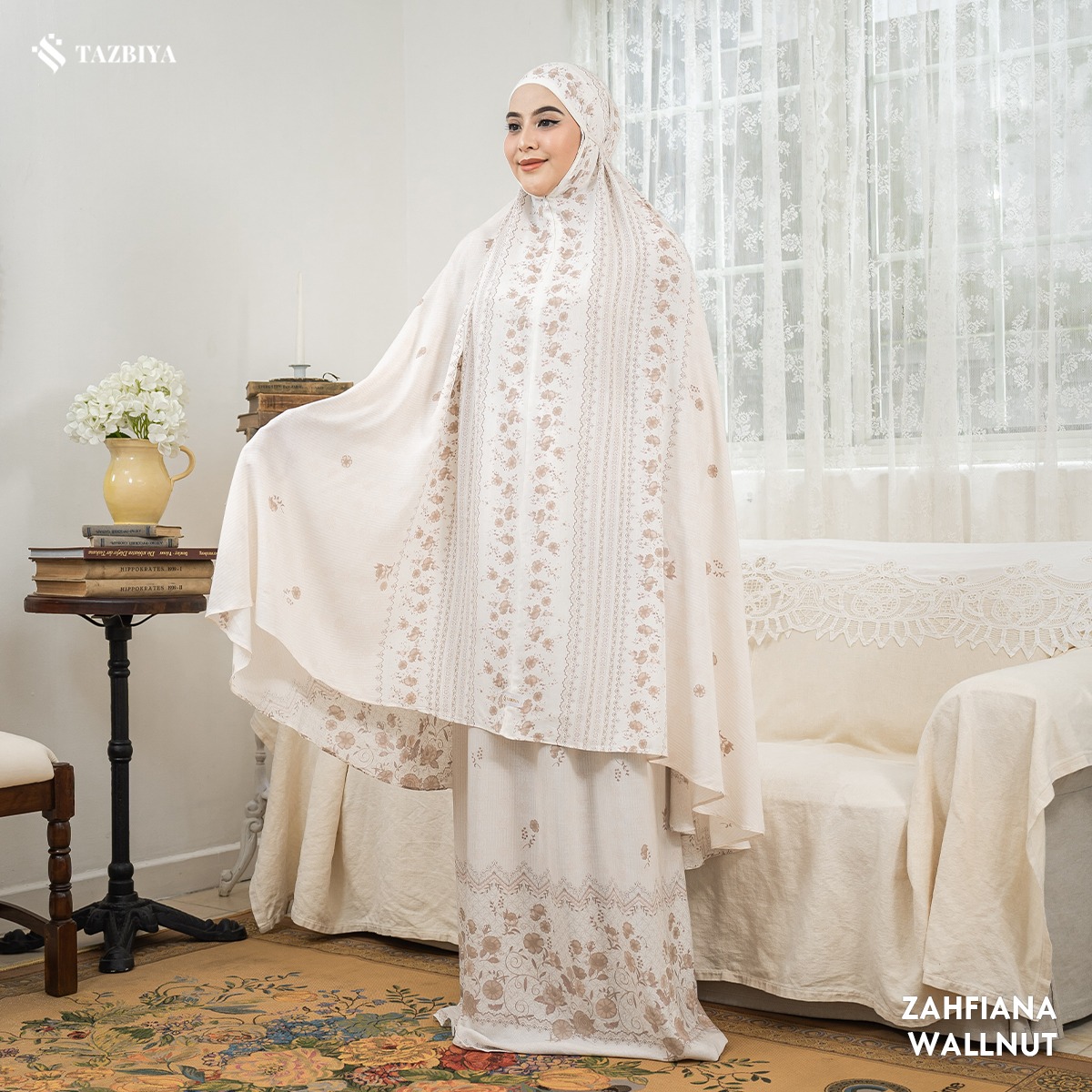 TAZBIYA MUKENA ZAHFIANA SERIES | MUKENA RAYON SAJADAH PREMIUM 2IN1 DEWASA