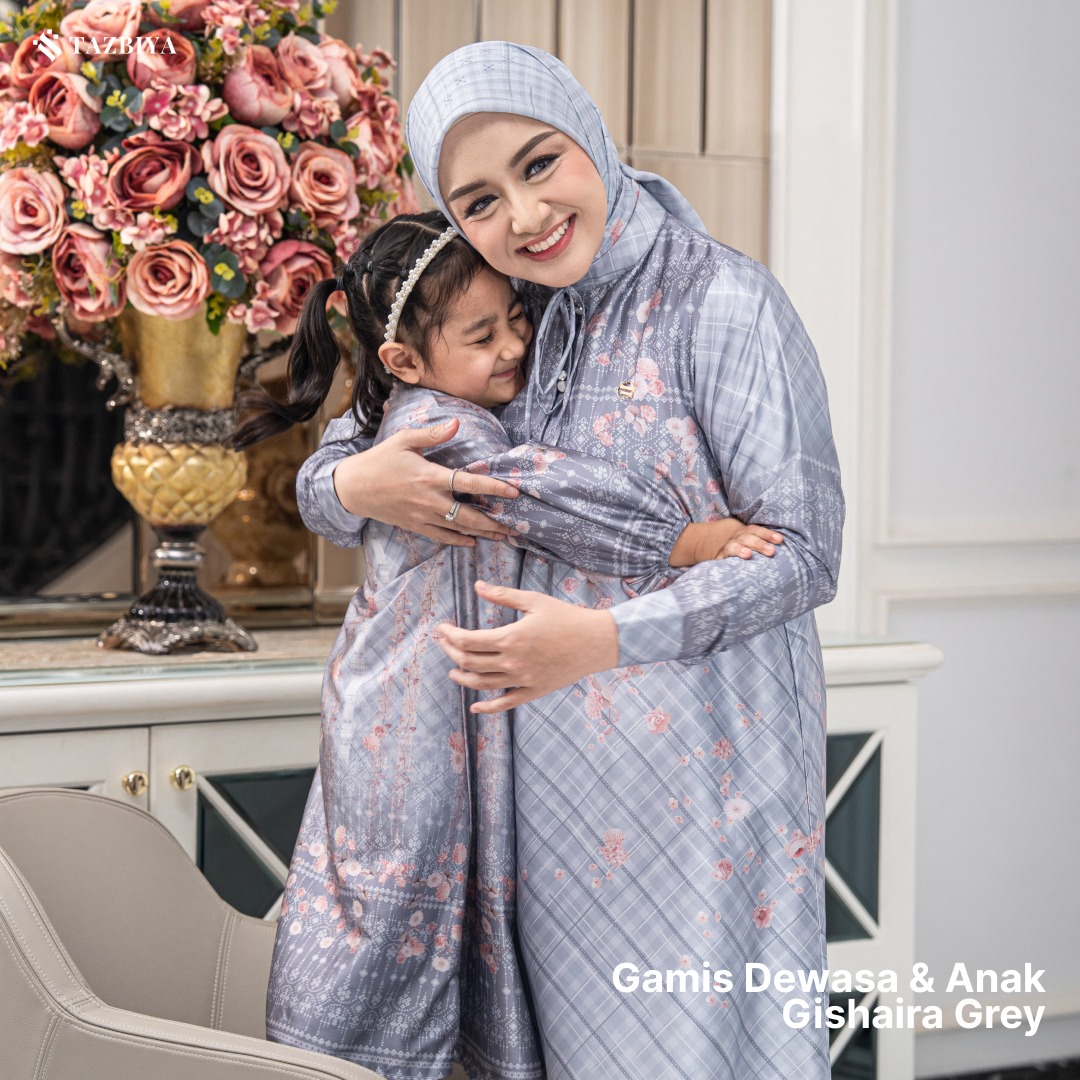 [PRE-ORDER] TAZBIYA SARIMBIT GISHAIRA SERIES | Baju Sarimbit Lebaran | Baju Sarimbit | Baju Sarimbit Keluarga | Sarimbit 2026