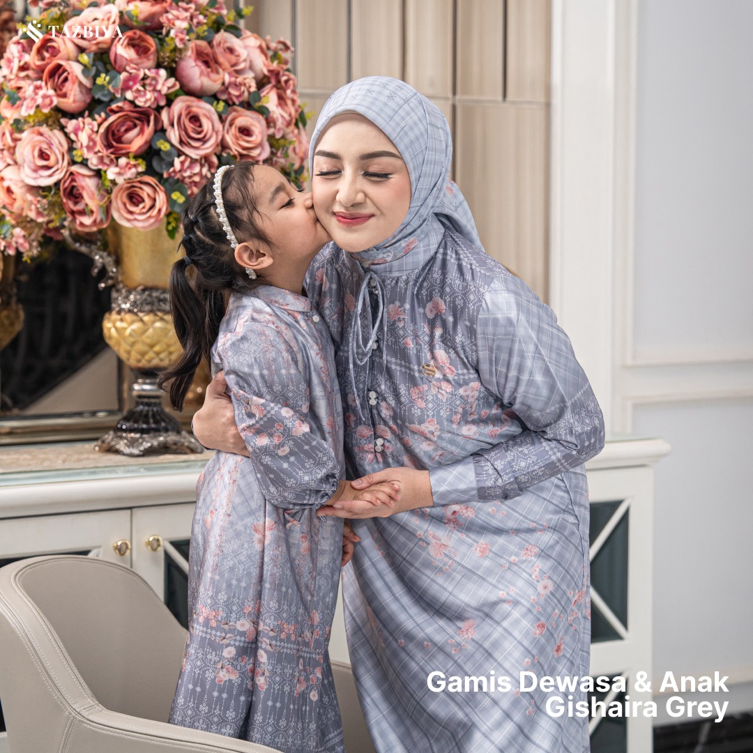 [PRE-ORDER] TAZBIYA SARIMBIT GISHAIRA SERIES | Baju Sarimbit Lebaran | Baju Sarimbit | Baju Sarimbit Keluarga | Sarimbit 2026