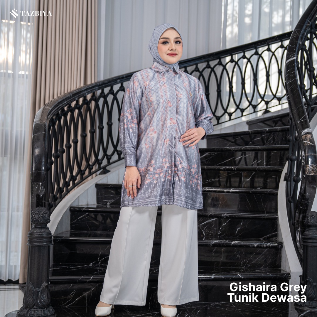 TAZBIYA TUNIK GISHAIRA SERIES | BLOUSE PREMIUM | ATASAN WANITA