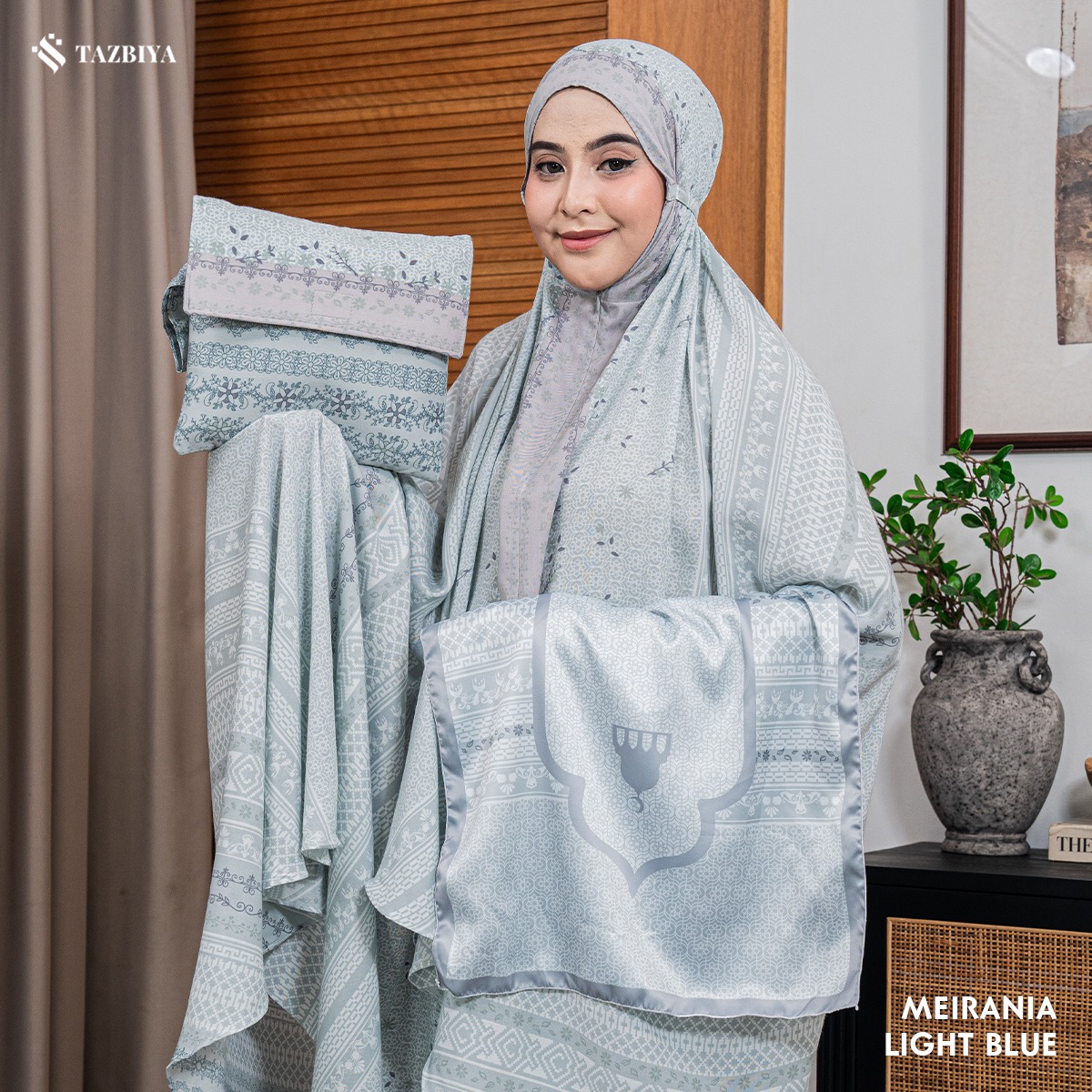 MUKENA TAZBIYA X KEMISO SAJADAH RAYON MEIRANIA SERIES ALLSIZE