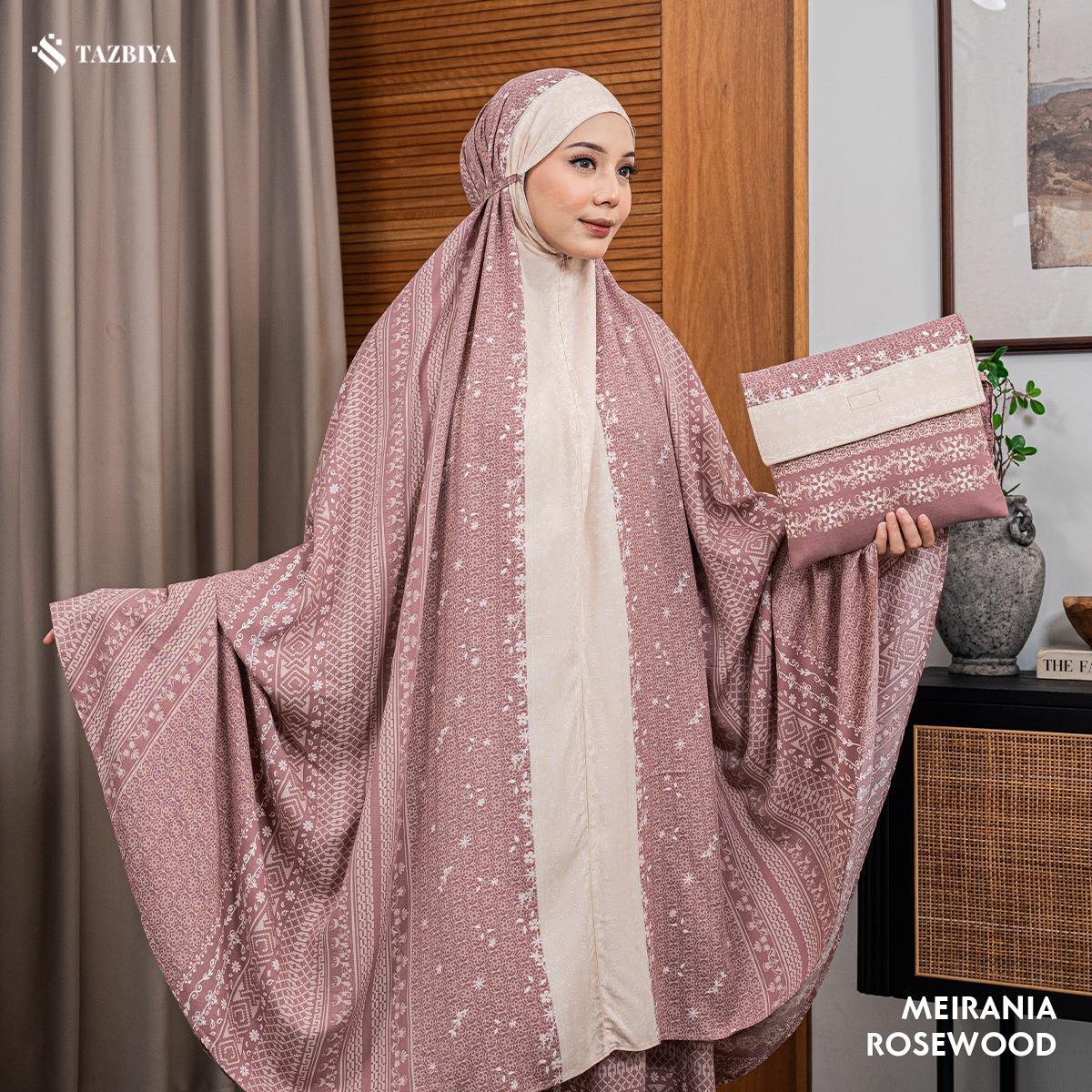 MUKENA TAZBIYA X KEMISO SAJADAH RAYON MEIRANIA SERIES ALLSIZE