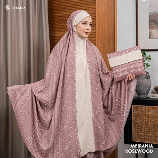 Image of MUKENA TAZBIYA X KEMISO SAJADAH RAYON MEIRANIA SERIES ALLSIZE