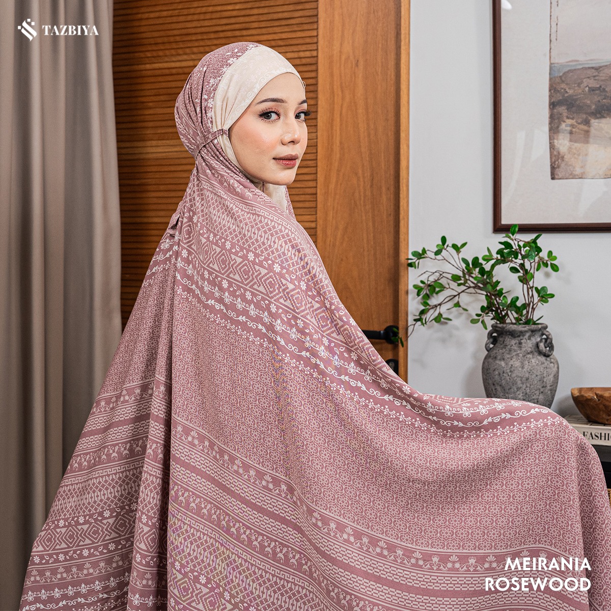 MUKENA TAZBIYA X KEMISO SAJADAH RAYON MEIRANIA SERIES ALLSIZE