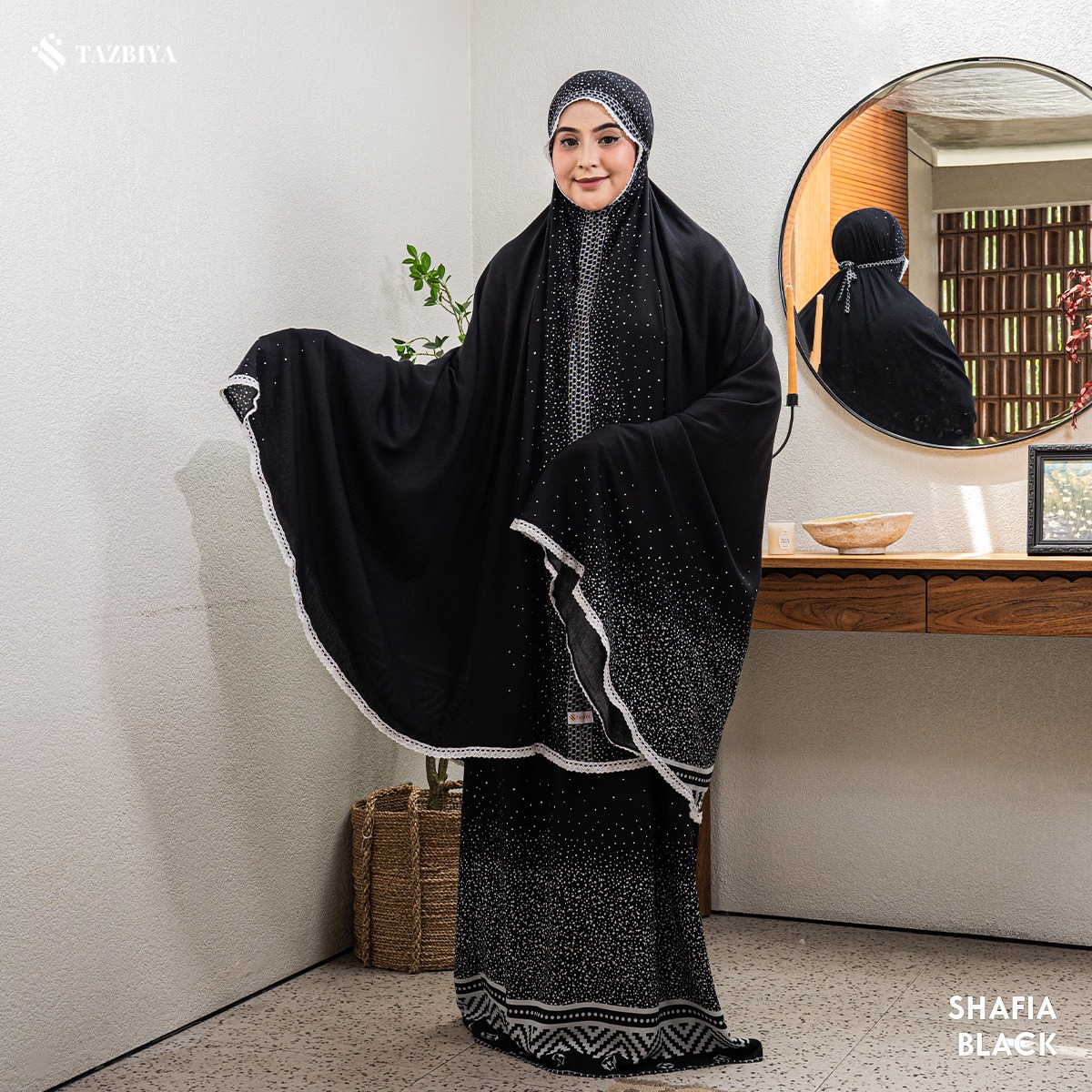 TAZBIYA MUKENA RAYON SAJADAH 2IN1 SHAFIA SERIES