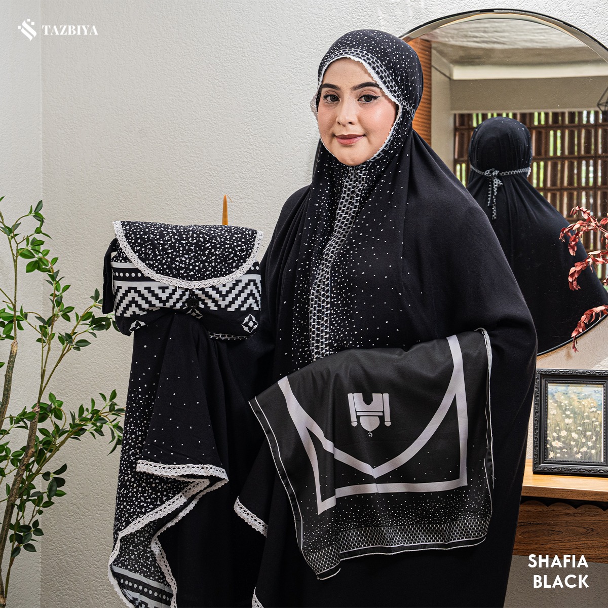 TAZBIYA MUKENA RAYON SAJADAH 2IN1 SHAFIA SERIES