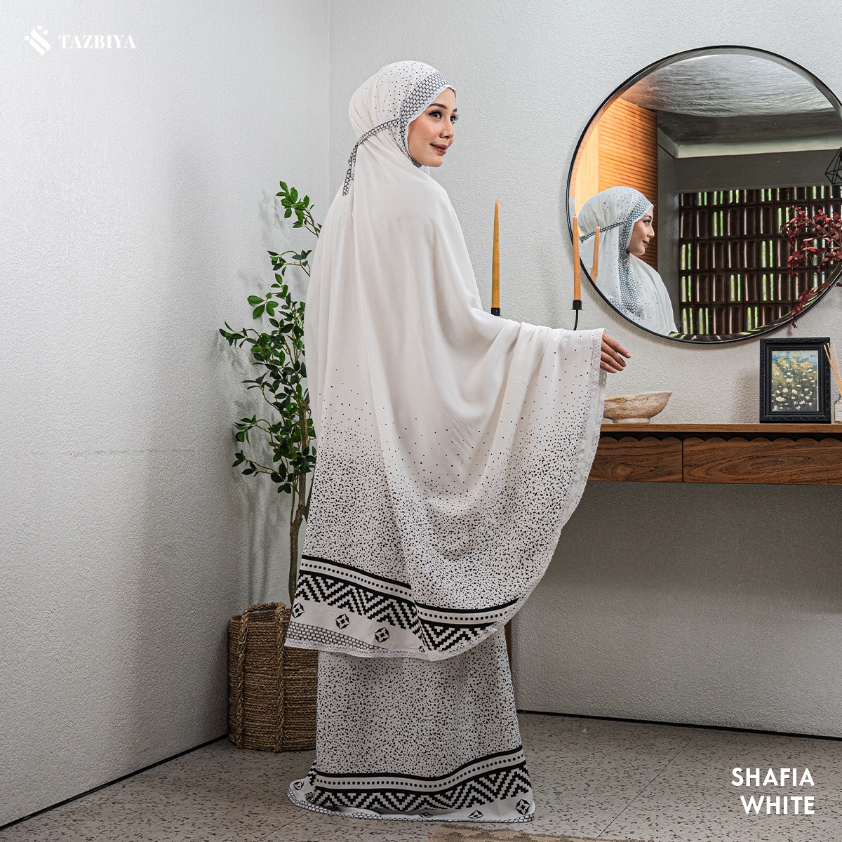 TAZBIYA MUKENA RAYON SAJADAH 2IN1 SHAFIA SERIES