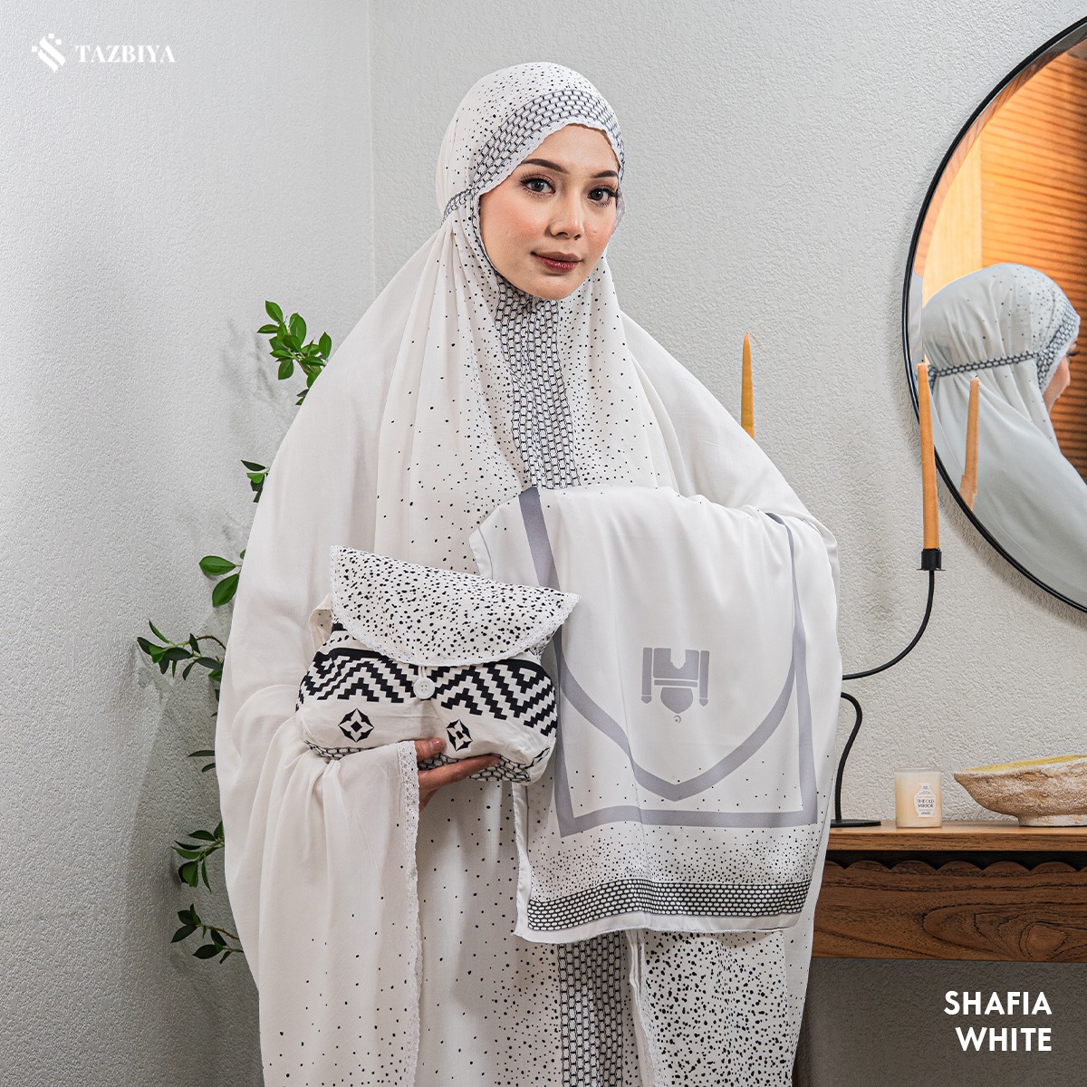 TAZBIYA MUKENA RAYON SAJADAH 2IN1 SHAFIA SERIES