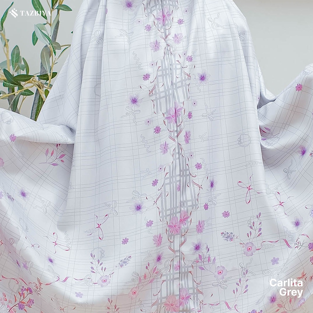 TAZBIYA MUKENA ANAK COTTON CARLITA SERIES I Mukena Anak Motif TK SD SMP | Mukena Anak 4-14 Tahun