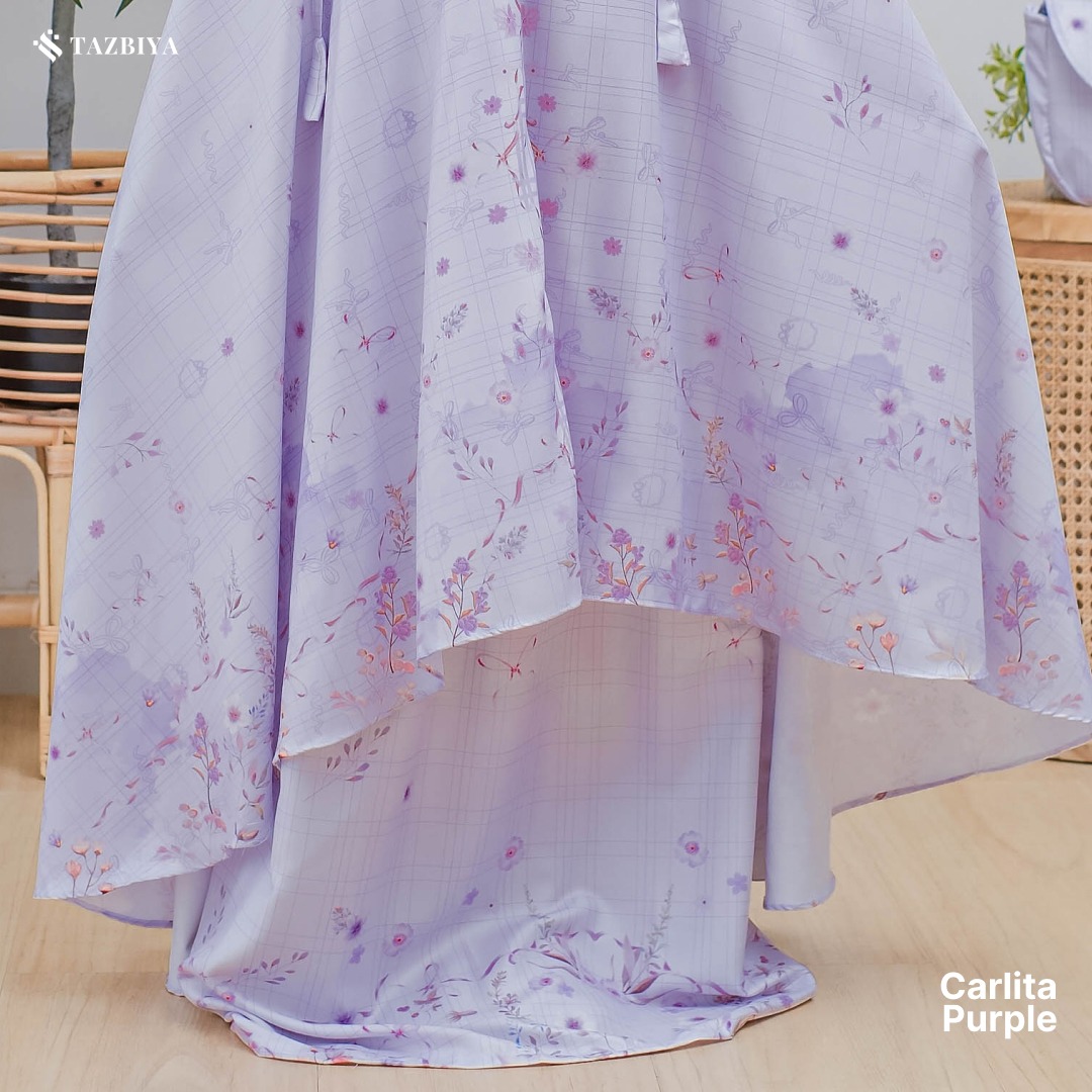 TAZBIYA MUKENA ANAK COTTON CARLITA SERIES I Mukena Anak Motif TK SD SMP | Mukena Anak 4-14 Tahun