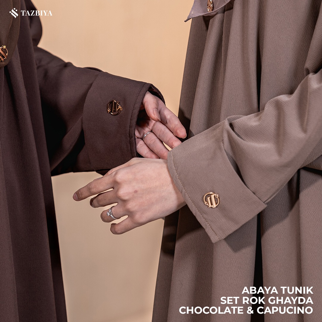 TAZBIYA ABAYA SET SERIES (Abaya Gamis Set Khimar Niqab Haji dan Umroh Bahan Crinkle Waffle Premium)
