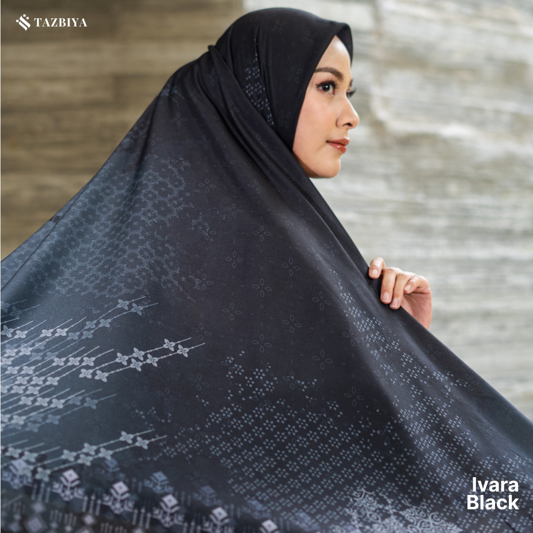 TAZBIYA SCARF - IVARA SERIES I TAZBIYA HIJAB VOAL MOTIF LASER CUT