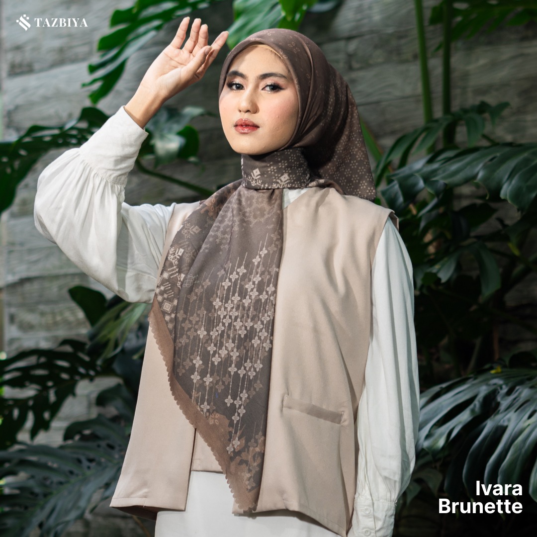 TAZBIYA SCARF - IVARA SERIES I TAZBIYA HIJAB VOAL MOTIF LASER CUT