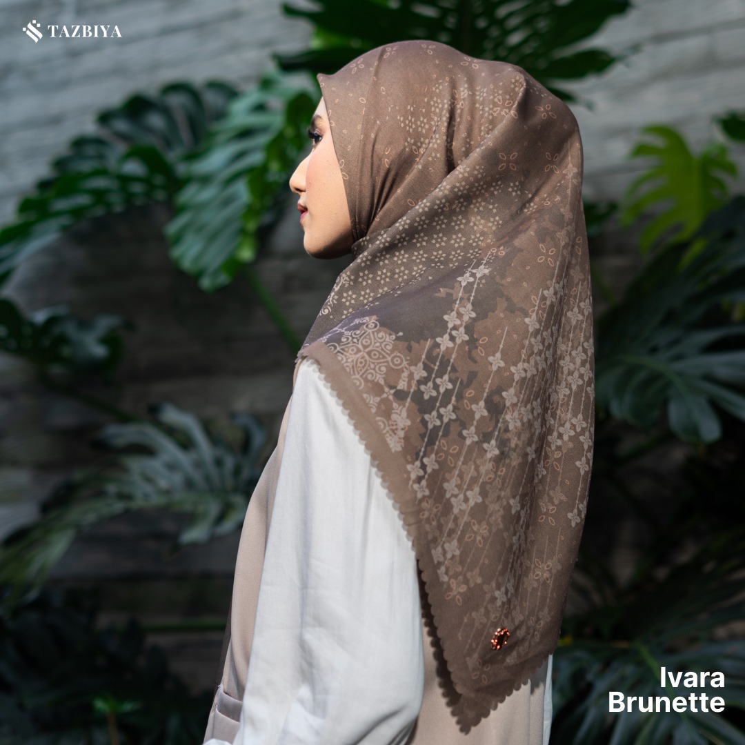 TAZBIYA SCARF - IVARA SERIES I TAZBIYA HIJAB VOAL MOTIF LASER CUT