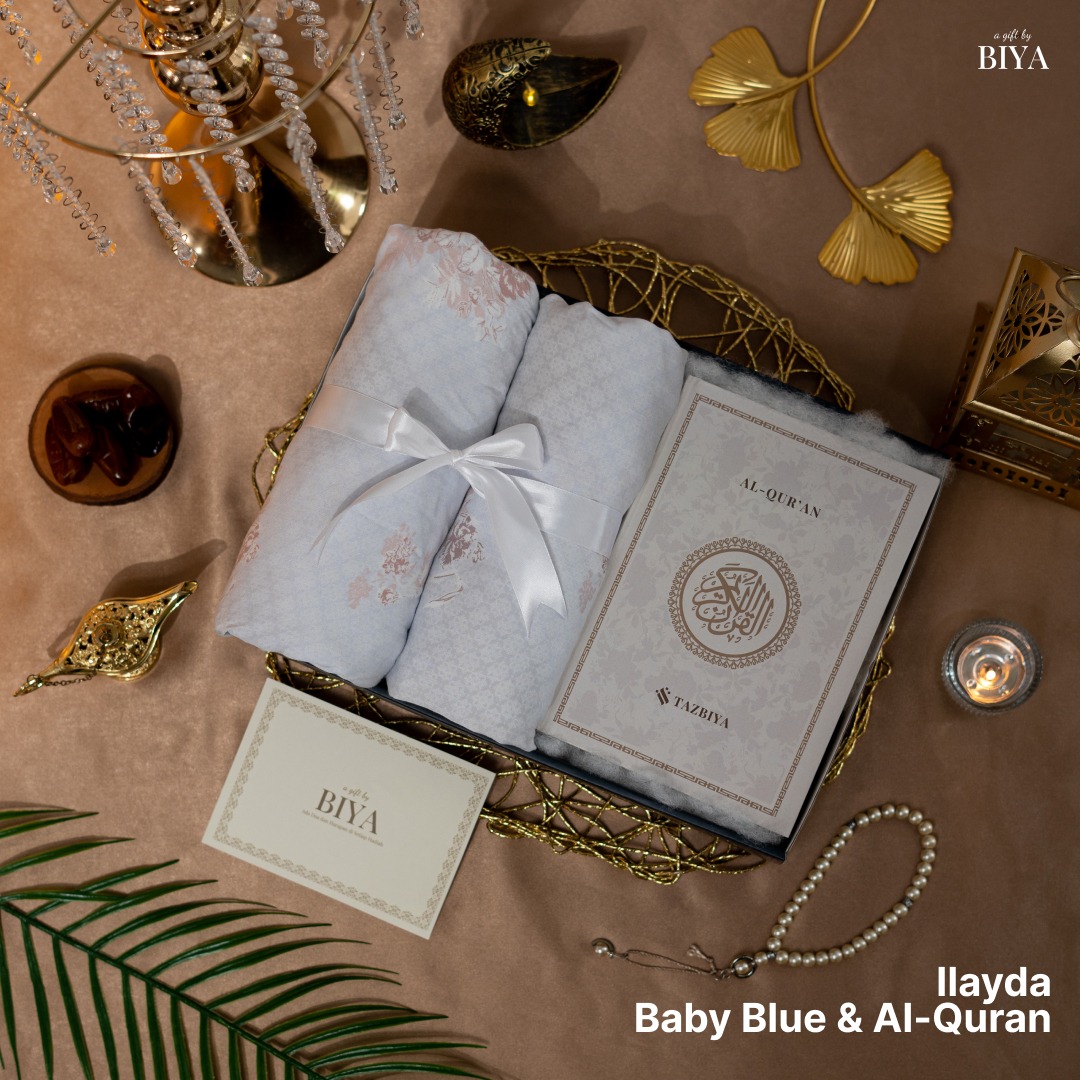 TAZBIYA GIFT BUNDLING SET MUKENA DEWASA DAN AL-QURAN I Hadiah Pernikahan I Paket Seserahan