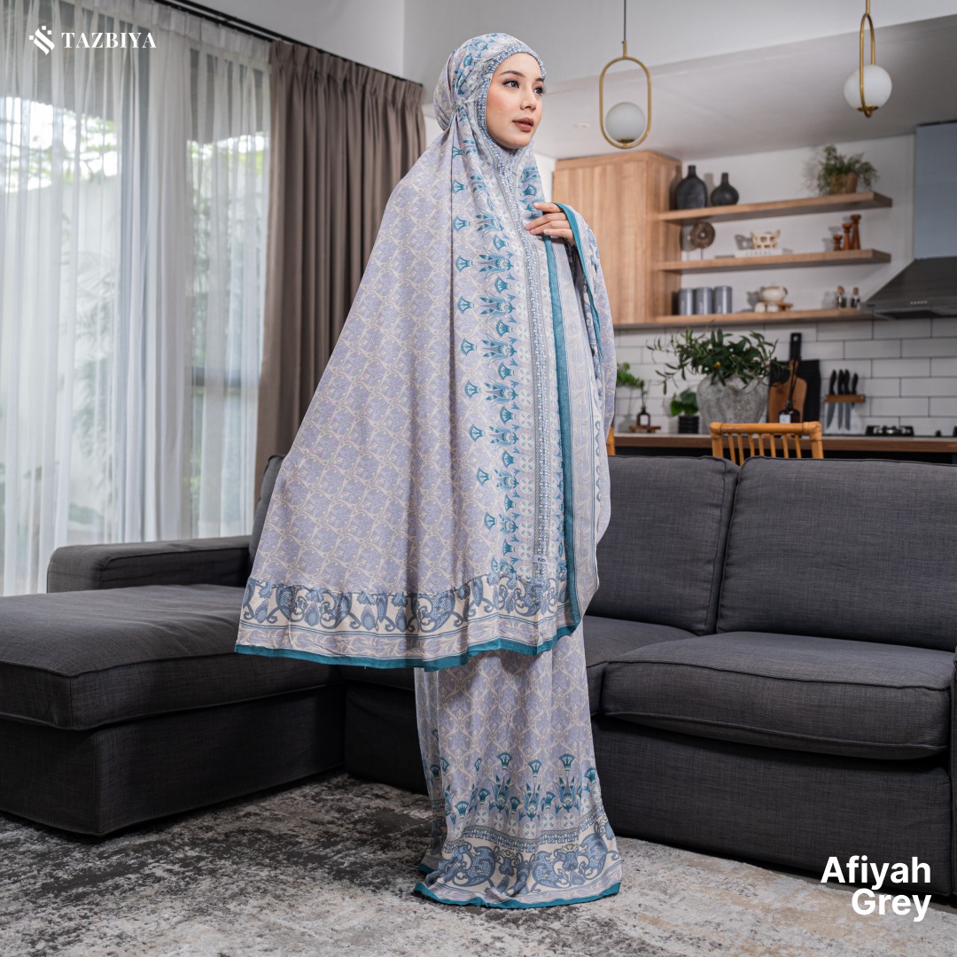 MUKENA TAZBIYA X KEMISO SAJADAH RAYON AFIYAH SERIES ALLSIZE
