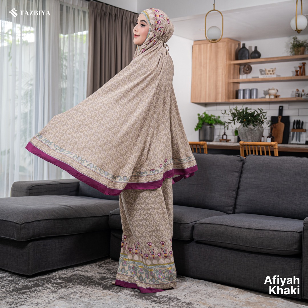 MUKENA TAZBIYA X KEMISO SAJADAH RAYON AFIYAH SERIES ALLSIZE