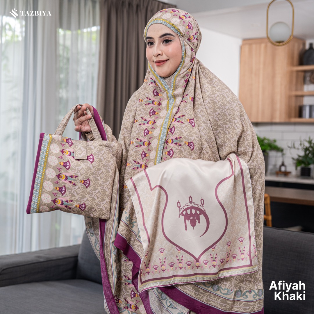 MUKENA TAZBIYA X KEMISO SAJADAH RAYON AFIYAH SERIES ALLSIZE