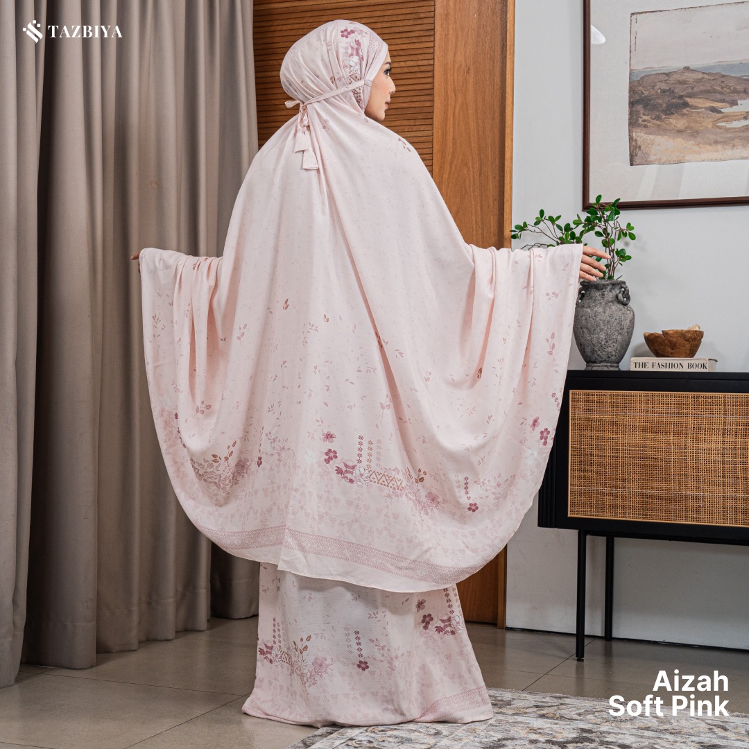 TAZBIYA MUKENA AIZAH SERIES | MUKENA DEWASA RAYON SAJADAH 2IN1