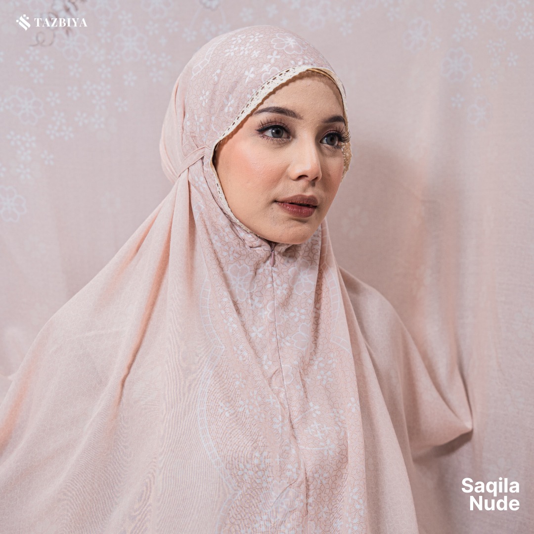 MUKENA TAZBIYA PREMIUM SAQILA I Mukena Rayon Premium Jumbo Dewasa