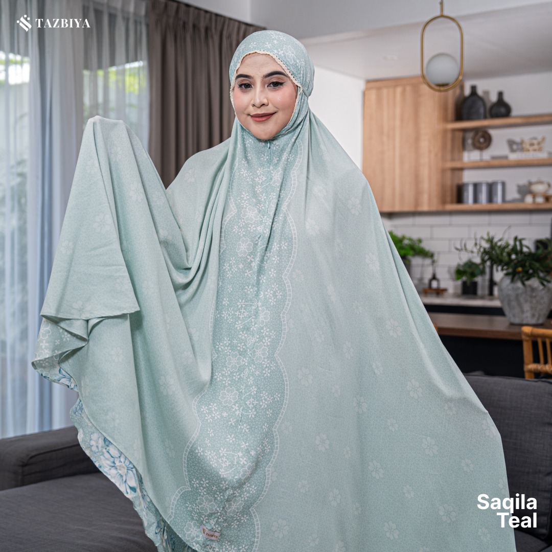 MUKENA TAZBIYA PREMIUM SAQILA I Mukena Rayon Premium Jumbo Dewasa