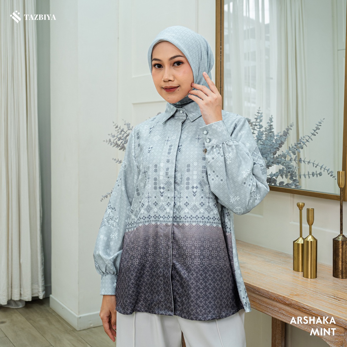 TAZBIYA TUNIK ARSHAKA SERIES | BLOUSE PREMIUM | ATASAN WANITA