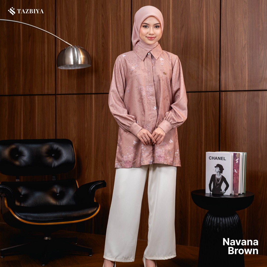 TAZBIYA BLOUSE NAVANA SERIES | BLOUSE PREMIUM | ATASAN WANITA
