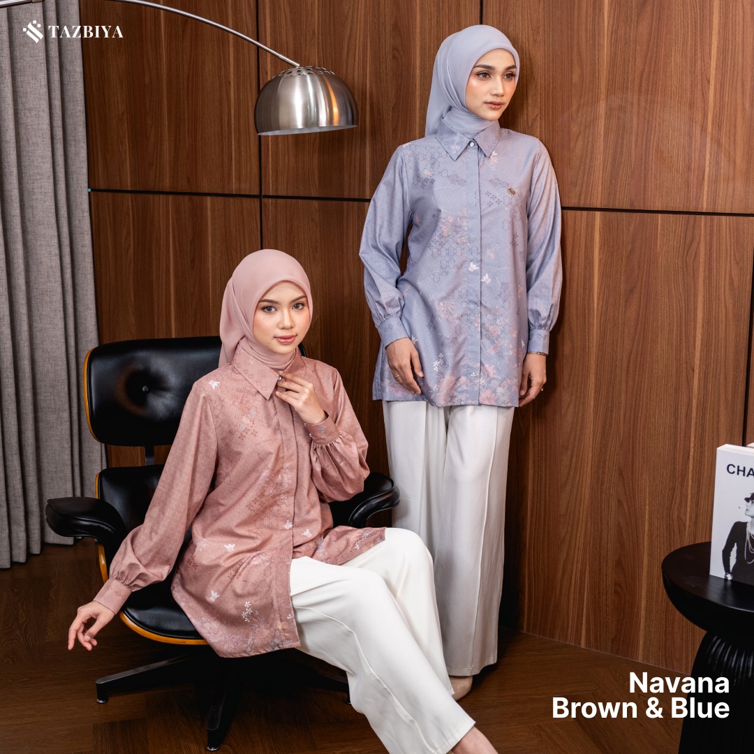 TAZBIYA BLOUSE NAVANA SERIES | BLOUSE PREMIUM | ATASAN WANITA