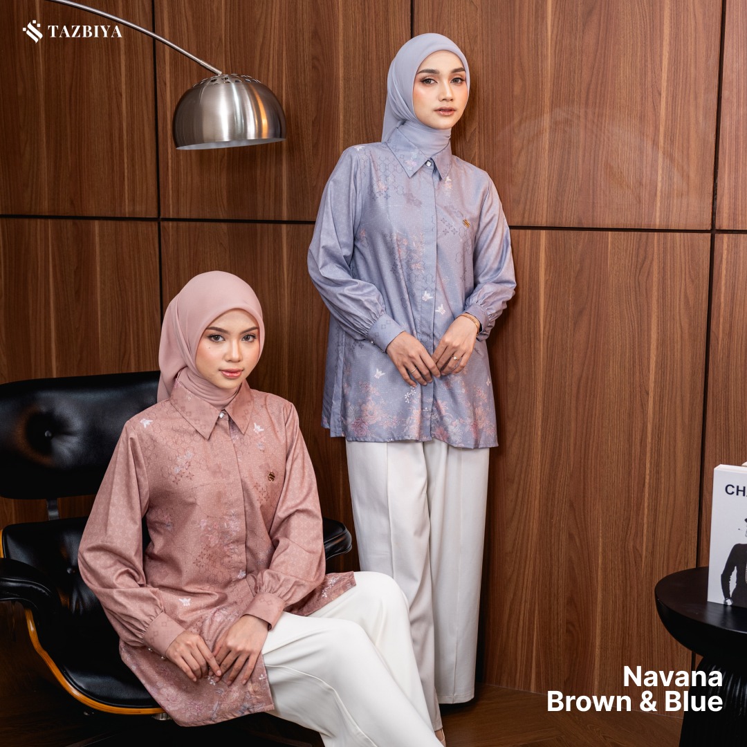 TAZBIYA BLOUSE NAVANA SERIES | BLOUSE PREMIUM | ATASAN WANITA