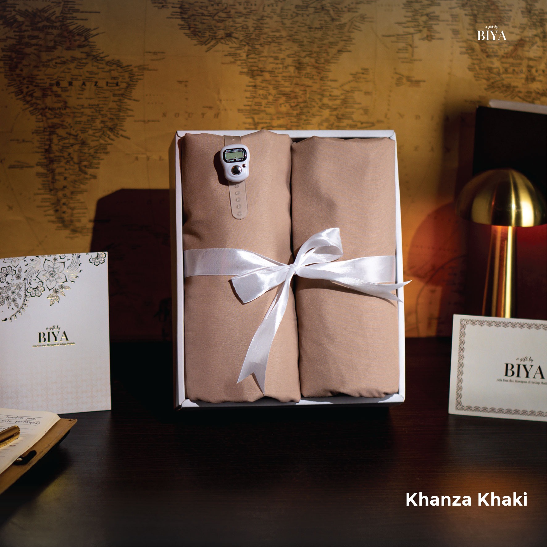 TAZBIYA X KEMISO MUKENA PLAIN 2IN1 POLY BAMBOO KHANZA SPECIAL GIFT/KADO/HAMPERS/HADIAH