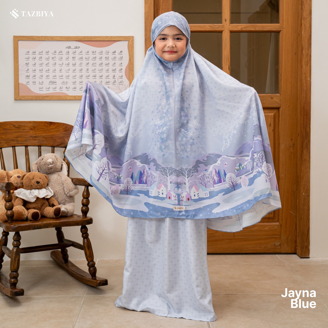 TAZBIYA MUKENA ANAK COTTON JAYNA SERIES I Mukena Anak Motif TK SD SMP | Mukena Anak 4-14 Tahun