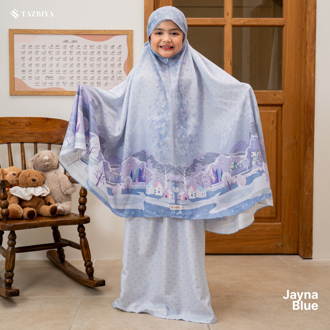 TAZBIYA MUKENA ANAK COTTON JAYNA SERIES I Mukena Anak Motif TK SD SMP | Mukena Anak 4-14 Tahun