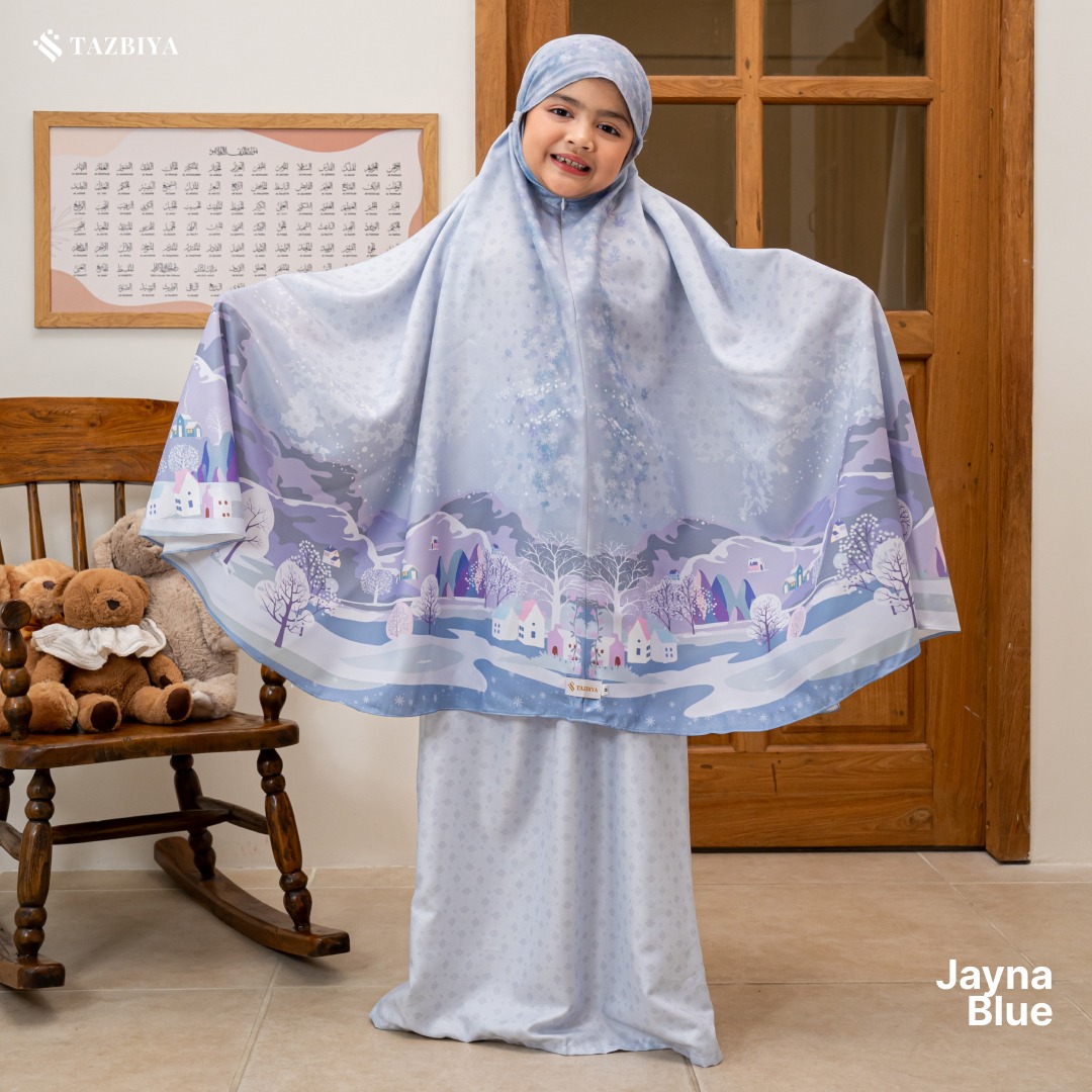 TAZBIYA MUKENA ANAK COTTON JAYNA SERIES I Mukena Anak Motif TK SD SMP | Mukena Anak 4-14 Tahun