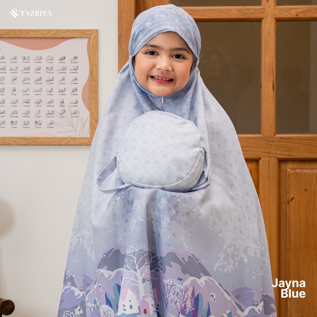 TAZBIYA MUKENA ANAK COTTON JAYNA SERIES I Mukena Anak Motif TK SD SMP | Mukena Anak 4-14 Tahun