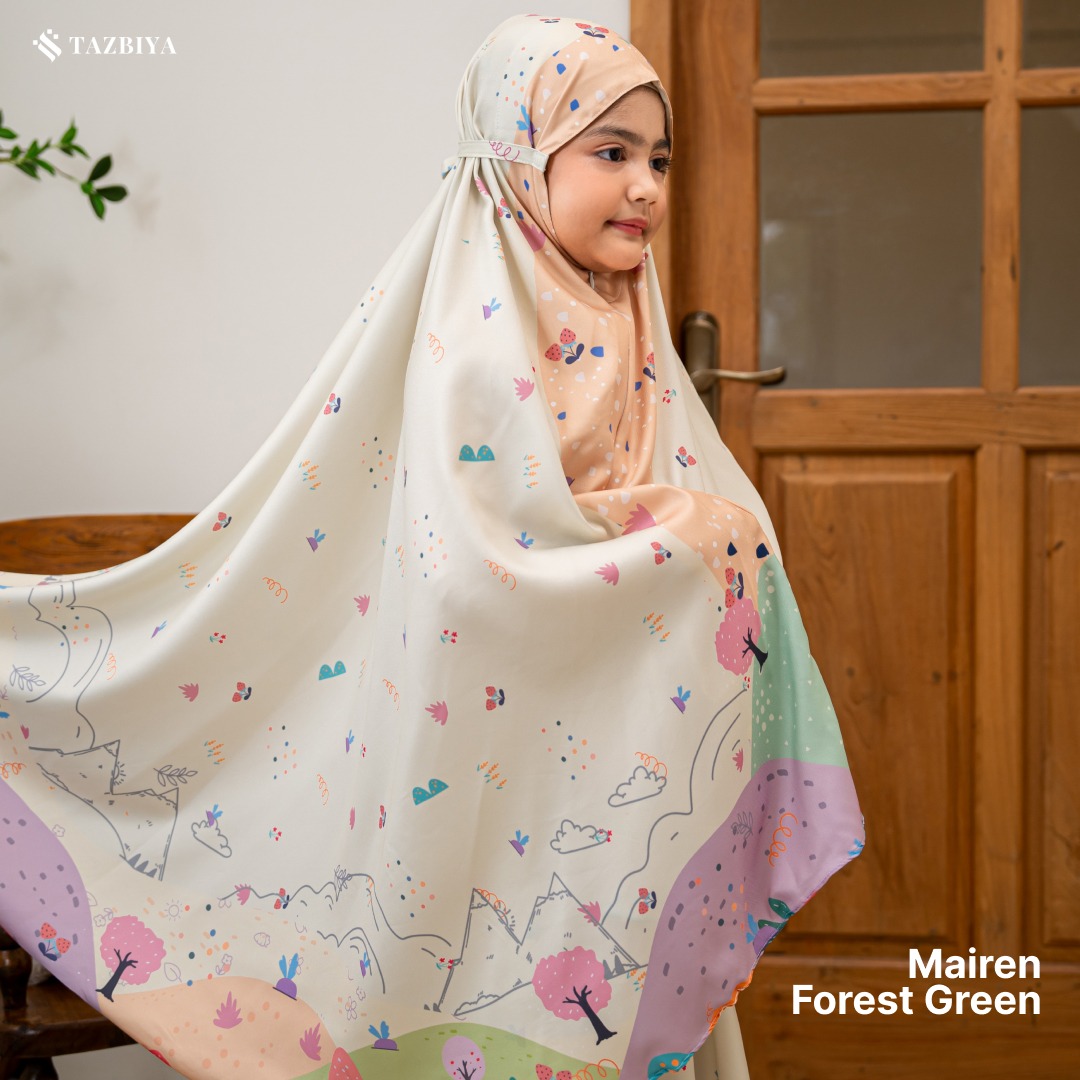 TAZBIYA MUKENA ANAK COTTON MAIREN SERIES I Mukena Anak Motif TK SD SMP | Mukena Anak 4-14 Tahun