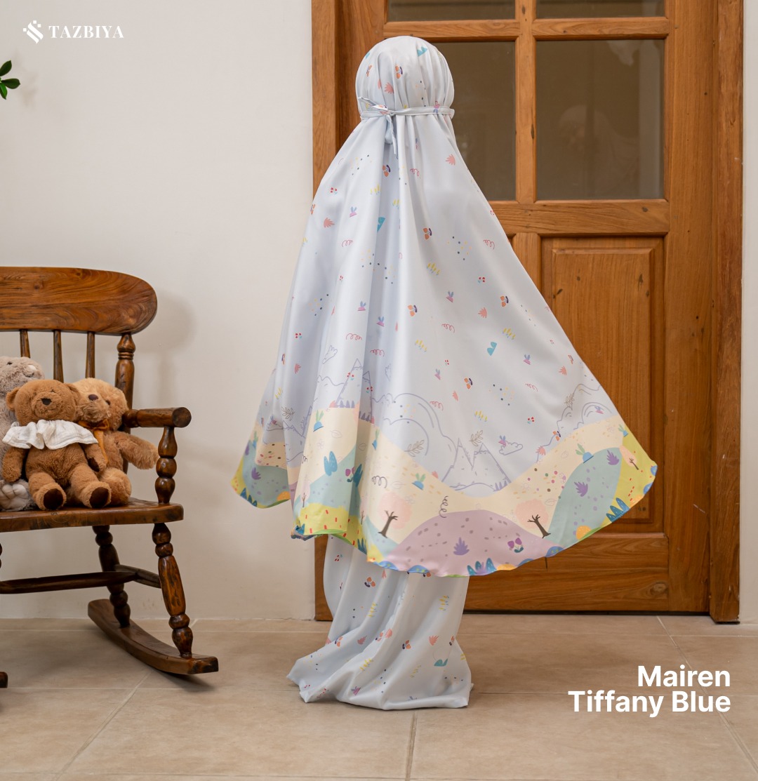 TAZBIYA MUKENA ANAK COTTON MAIREN SERIES I Mukena Anak Motif TK SD SMP | Mukena Anak 4-14 Tahun
