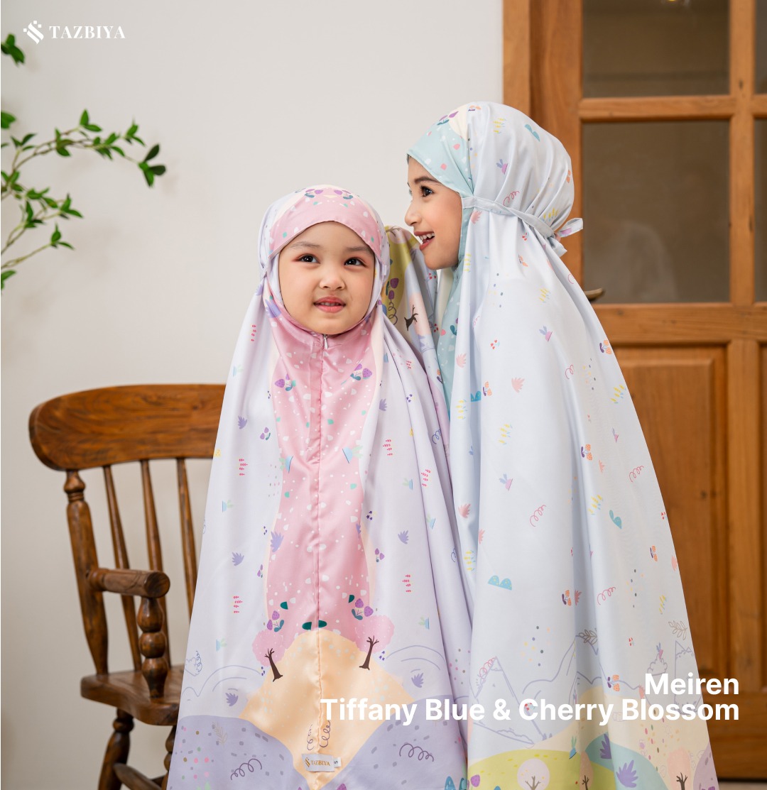 TAZBIYA MUKENA ANAK COTTON MAIREN SERIES I Mukena Anak Motif TK SD SMP | Mukena Anak 4-14 Tahun