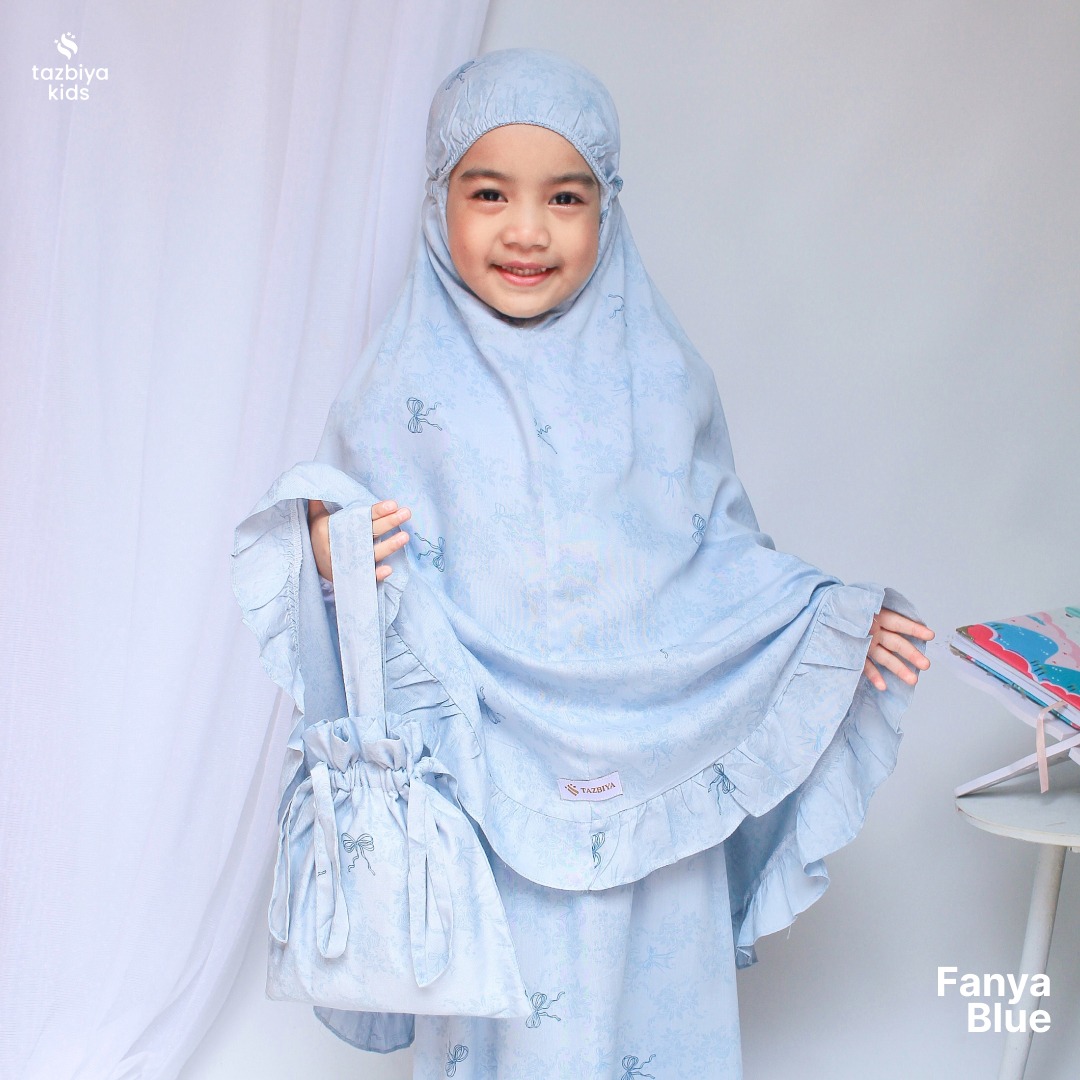 TAZBIYA MUKENA ANAK RAYON FANYA I Mukena Anak Motif TK SD SMP | Mukena Anak 4-14 Tahun