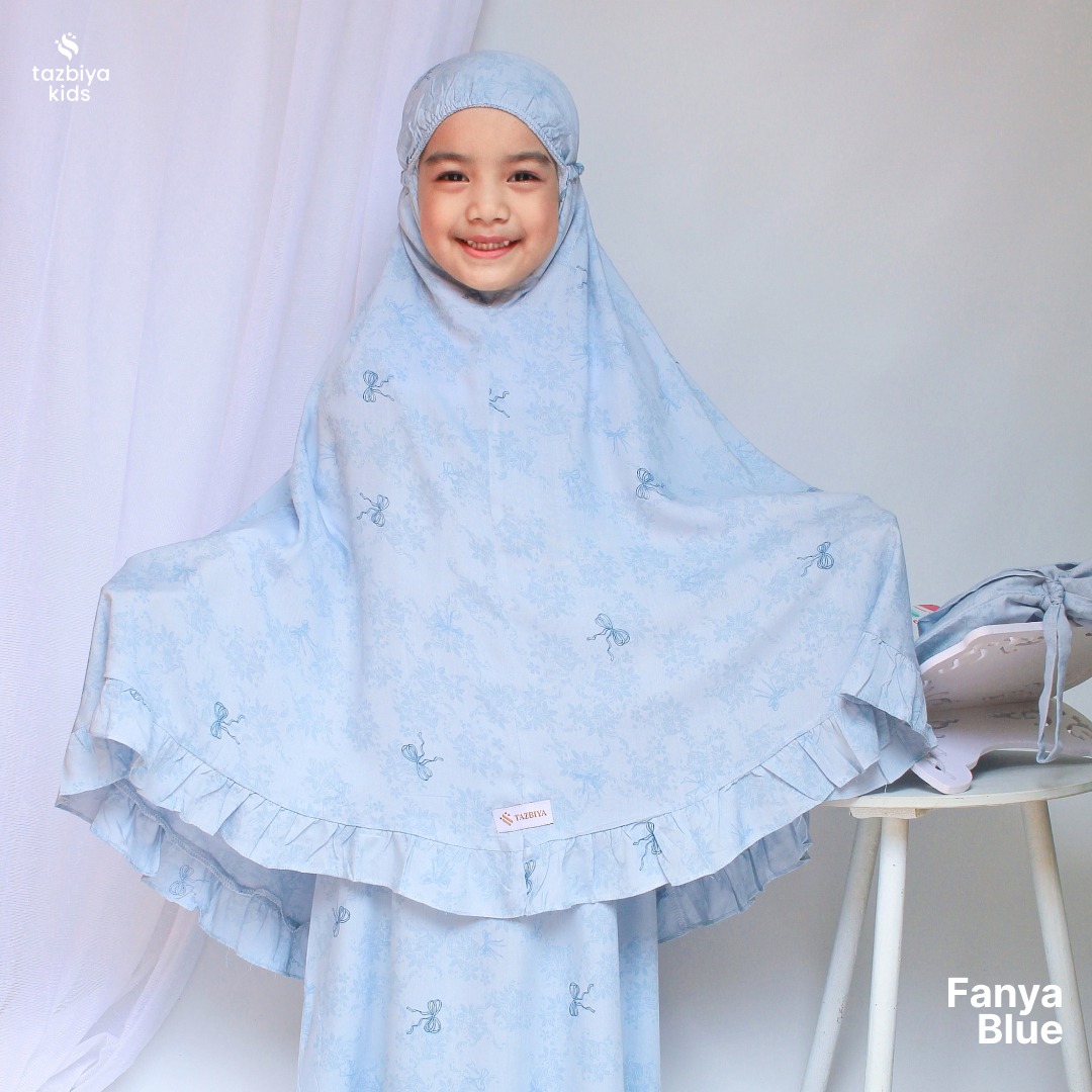 TAZBIYA MUKENA ANAK RAYON FANYA I Mukena Anak Motif TK SD SMP | Mukena Anak 4-14 Tahun