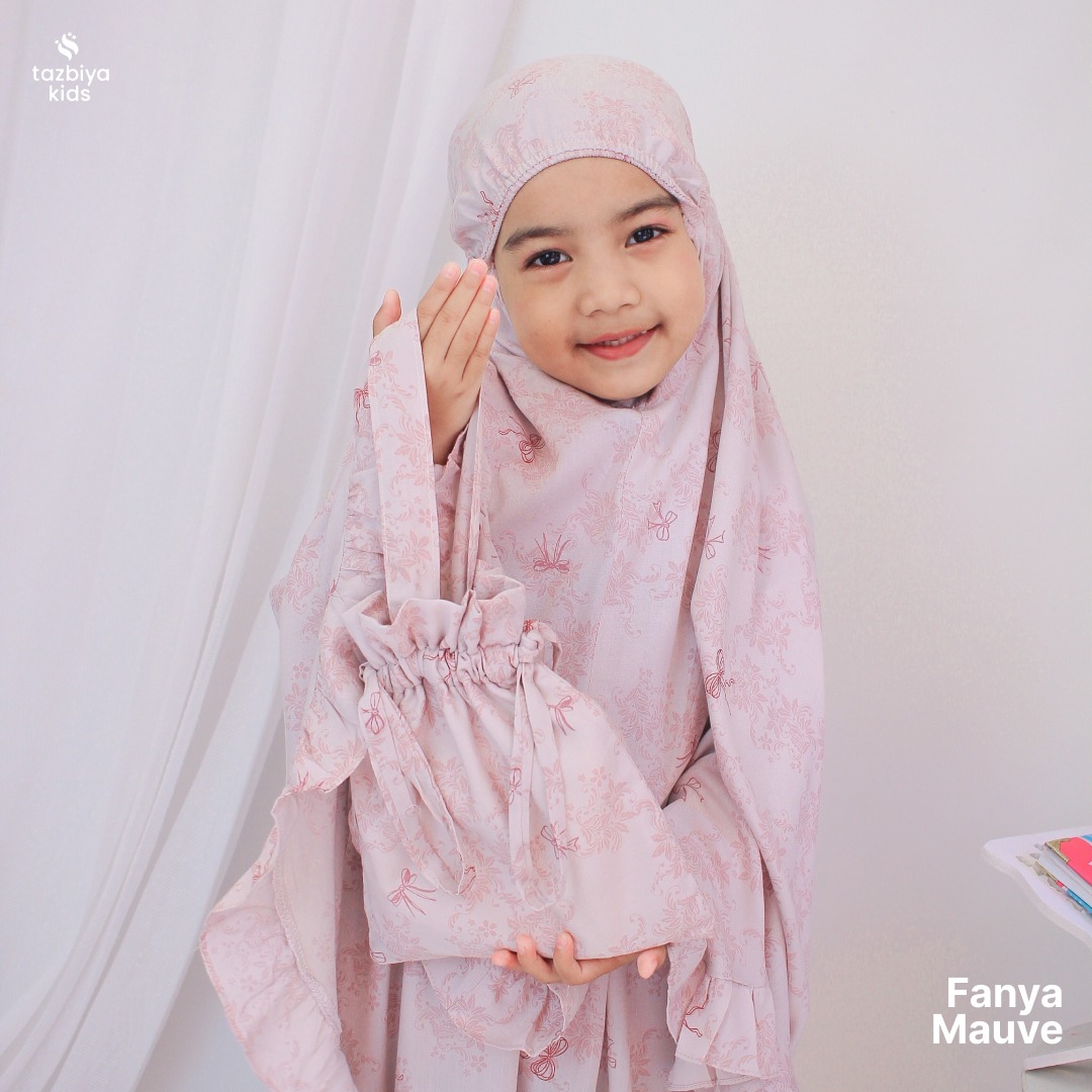 TAZBIYA MUKENA ANAK RAYON FANYA I Mukena Anak Motif TK SD SMP | Mukena Anak 4-14 Tahun