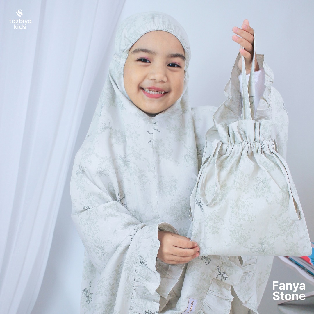 TAZBIYA MUKENA ANAK RAYON FANYA I Mukena Anak Motif TK SD SMP | Mukena Anak 4-14 Tahun