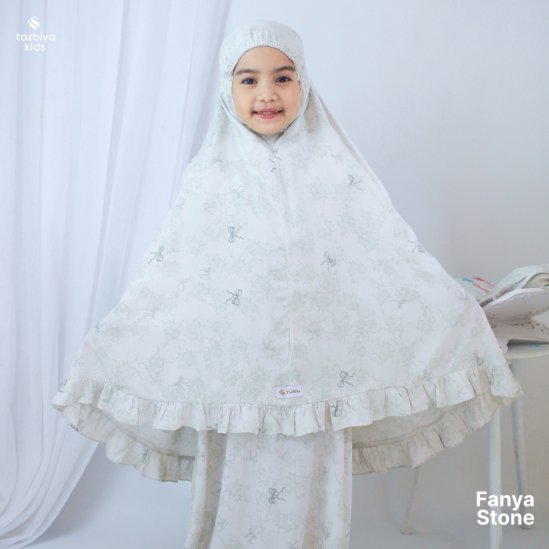 TAZBIYA MUKENA ANAK RAYON FANYA I Mukena Anak Motif TK SD SMP | Mukena Anak 4-14 Tahun