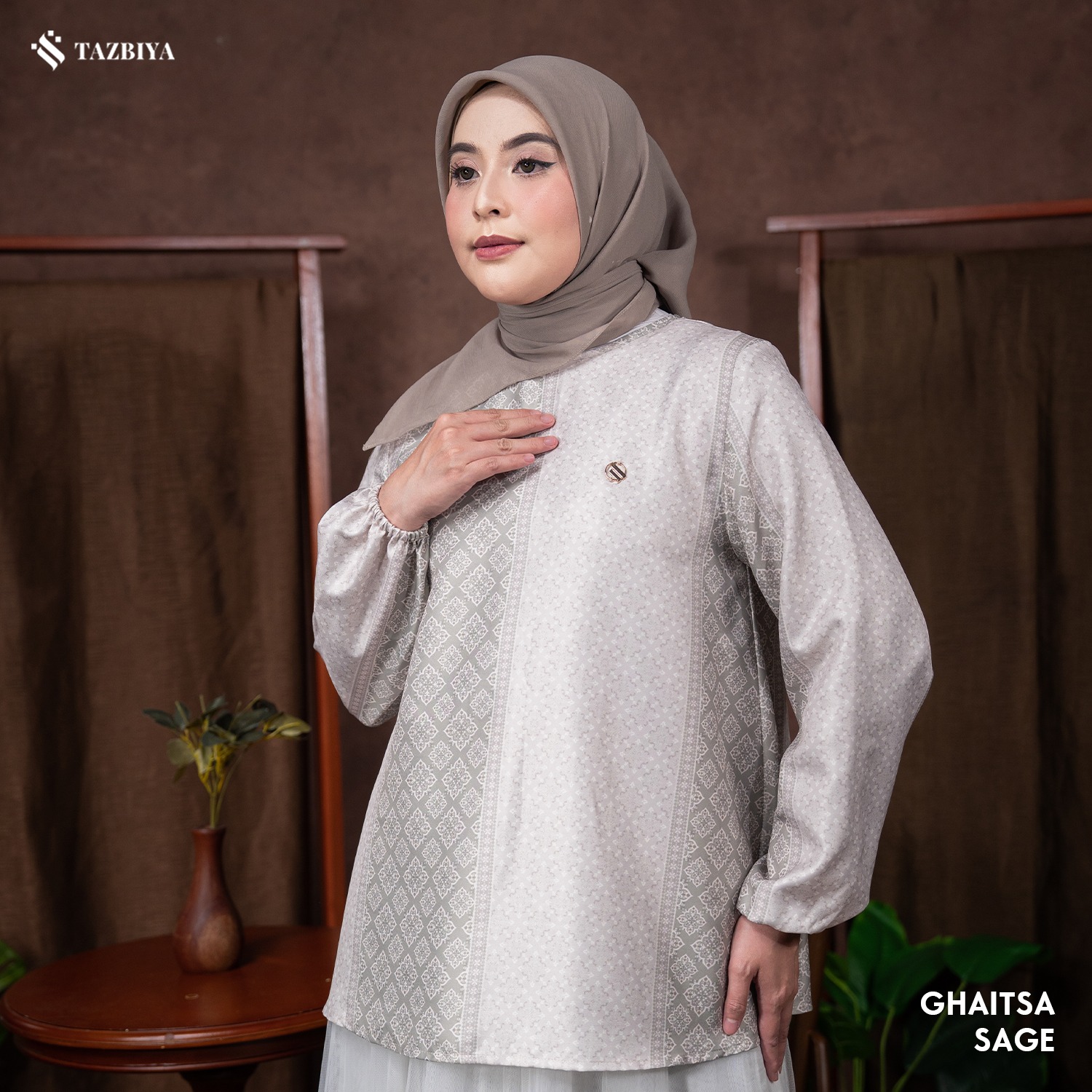 TAZBIYA BLOUSE GHAITSA SERIES | BLOUSE PREMIUM | ATASAN WANITA