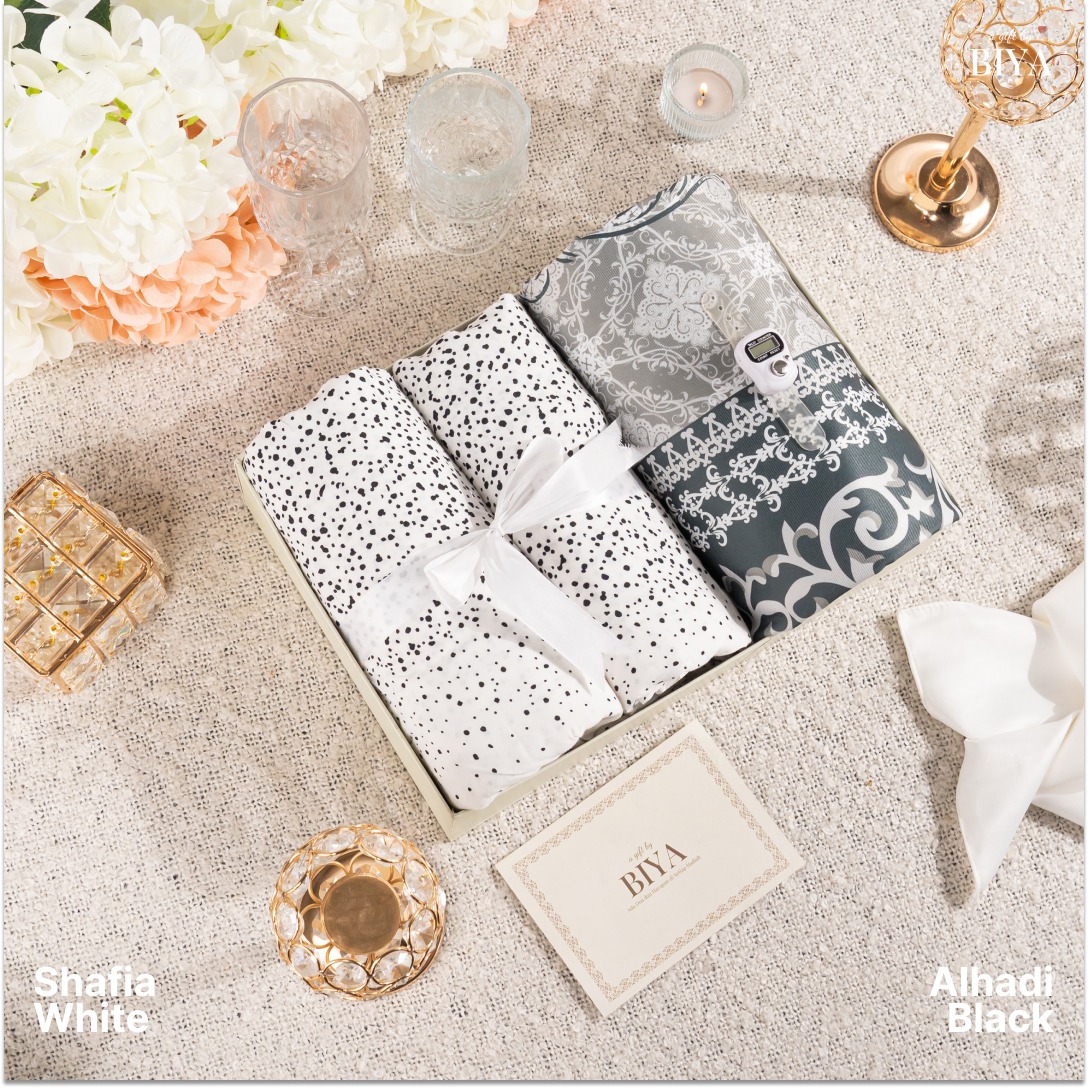 TAZBIYA GIFT COUPLE SET MUKENA DAN SARUNG DEWASA I Hadiah Pernikahan I Paket Seserahan