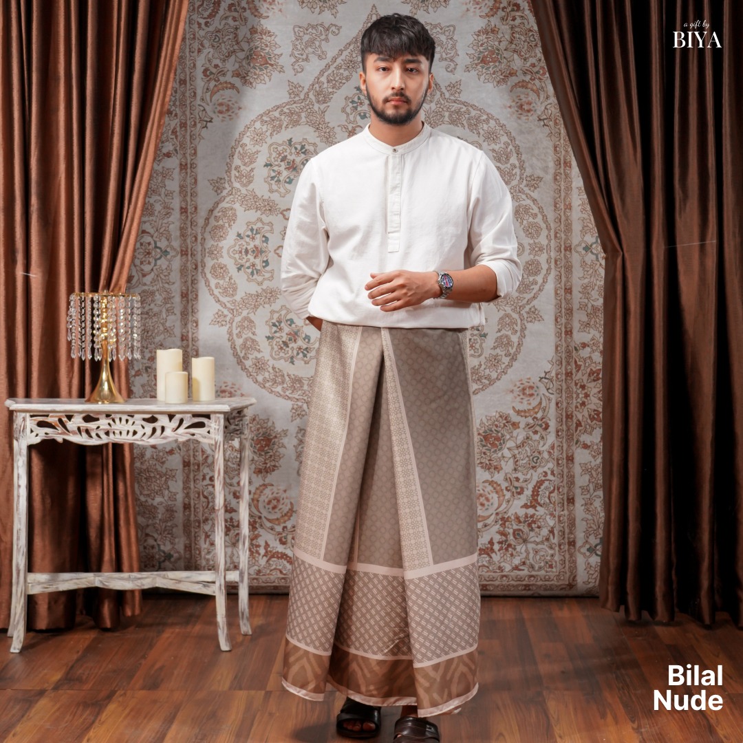 TAZBIYA PRAYER-SET SARUNG BILAL SERIES I SARUNG LAKI LAKI DEWASA MOTIF