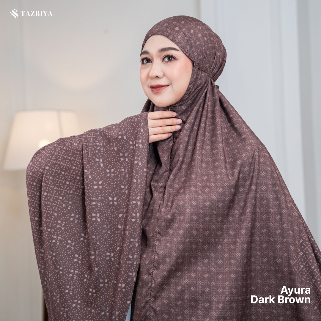 TAZBIYA MUKENA TRAVEL 2IN1 AYURA SERIES | Mukena Travel Dewasa Motif