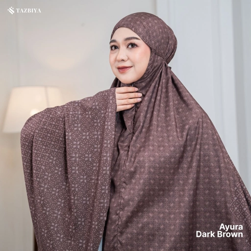 Image of TAZBIYA MUKENA TRAVEL 2IN1 AYURA SERIES | Mukena Travel Dewasa Motif