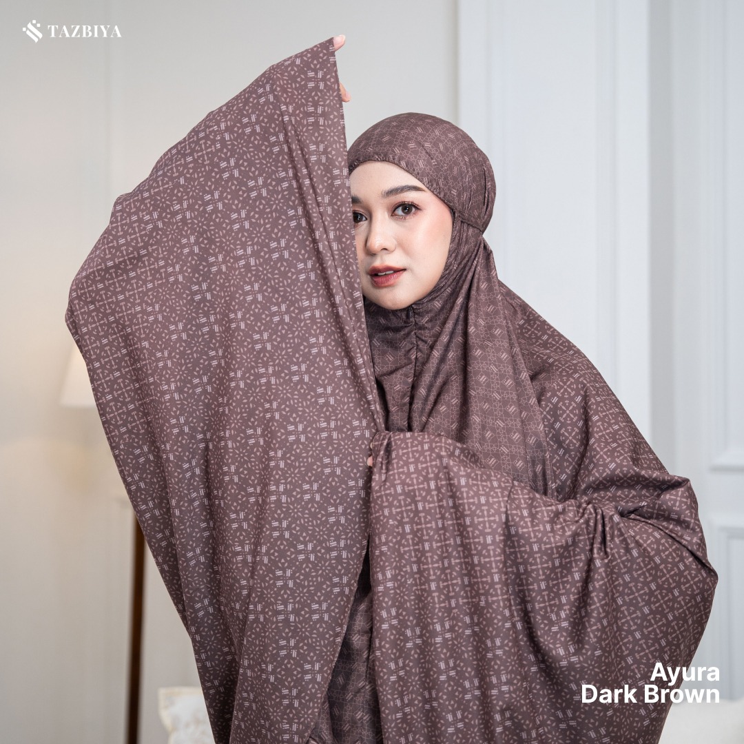 TAZBIYA MUKENA TRAVEL 2IN1 AYURA SERIES | Mukena Travel Dewasa Motif